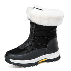 Women's Snow Boots Lightweight Platform Zipper Ankle Boots