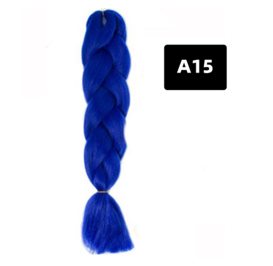 Gradient Silk Wig: Big Braid African Chemical Fiber High Temp A15