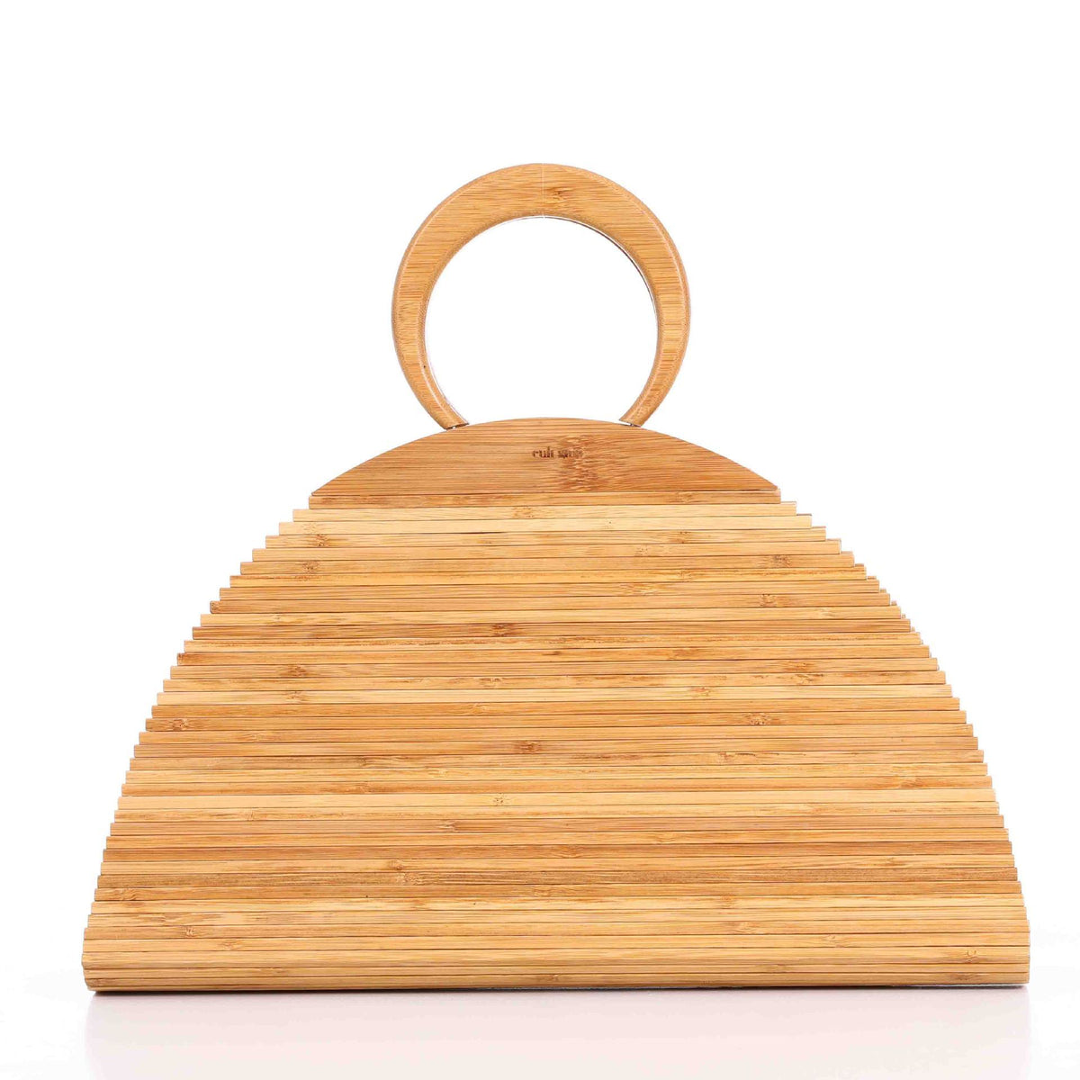 Natural Bamboo Clutch Bag Hand-Woven Design