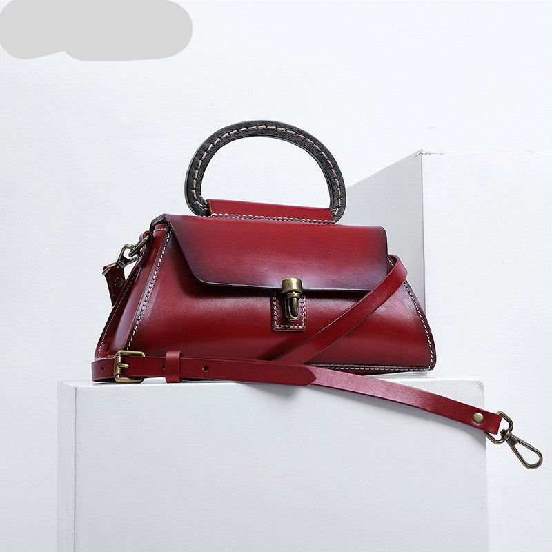 Elegant Tree Cream Clutch - Stylish Female Leather Handbag