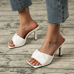 Stiletto Heels And Sandals Fashion Color Outside Wearing Slippers For Women