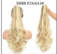 Wholesale Fluffy Natural Lifelike Claw Clip Wig Ponytail 31Style