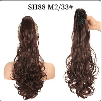 Wholesale Fluffy Natural Lifelike Claw Clip Wig Ponytail 37Style