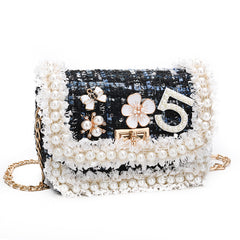 Charming Kids' Clutch Mini Embroidered Shoulder Bag