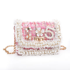 Charming Kids' Clutch Mini Embroidered Shoulder Bag