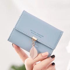 Ultra-Thin Leaf Clutch: Korean Multi-Card Business Holder