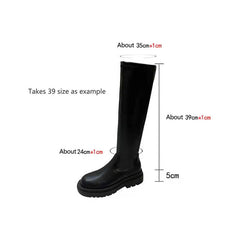 Thick Sole Knee High Boots For Women