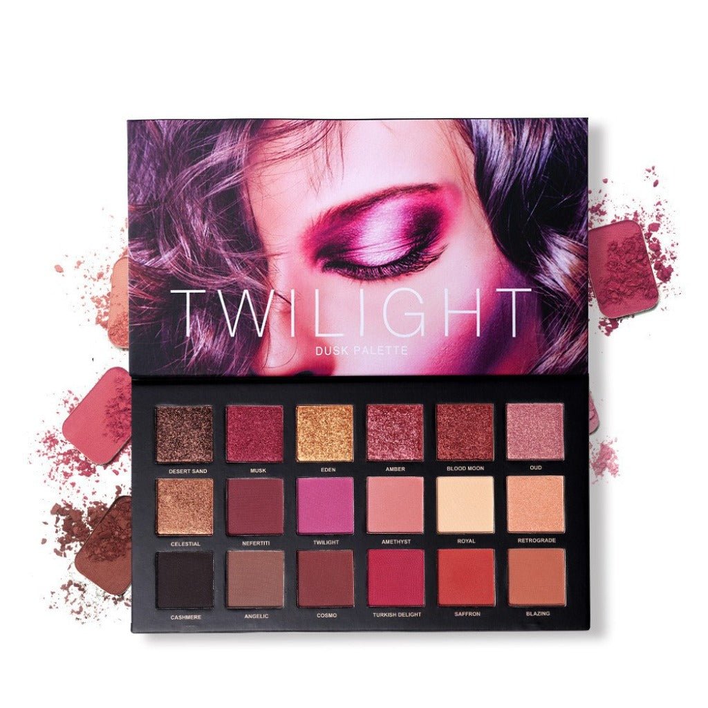 18 - Color Eyeshadow Palette Matte Shimmer Velvet Collection Set 02