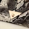 Vintage snake print clutch