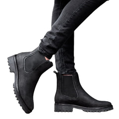 Women's Fashion Casual Platform Low-Cut Round Head Ankle Boots