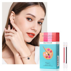 20 - Pcs Cotton Swab Lipstick Set: Portable, Waterproof, Long - lasting Fourcolor mixed color outfit