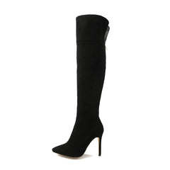 Stiletto Heel Pointed Toe Over The Knee Boots