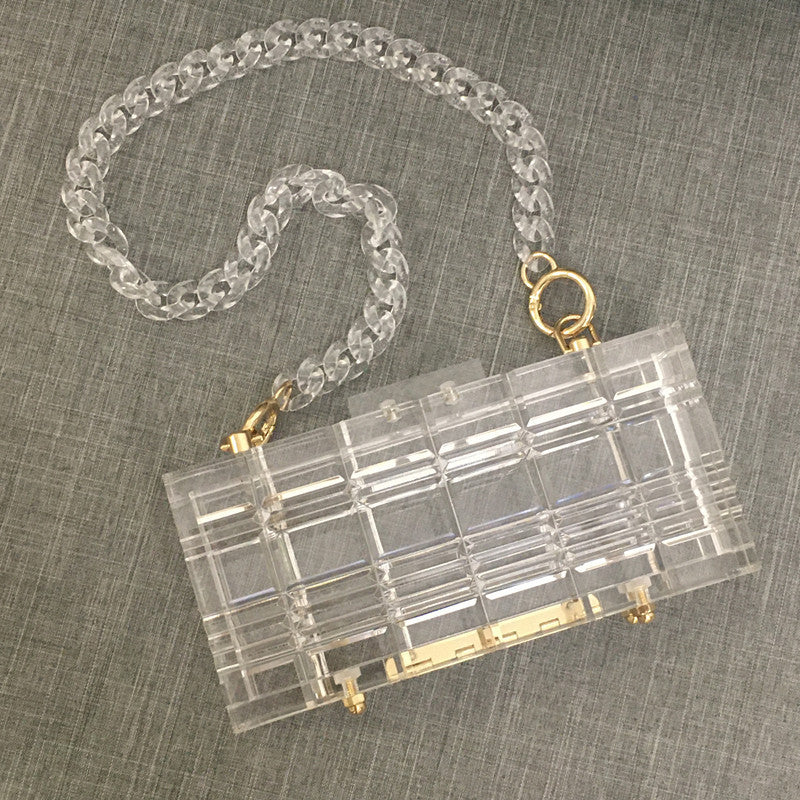 Transparent Acrylic Clutch Bag