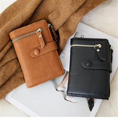 Zipper buckle 2 fold clutch