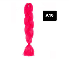 Gradient Silk Wig: Big Braid African Chemical Fiber High Temp A19