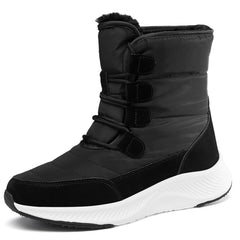 Waterproof Mid-calf Snow Boots for Women with Front Zipper