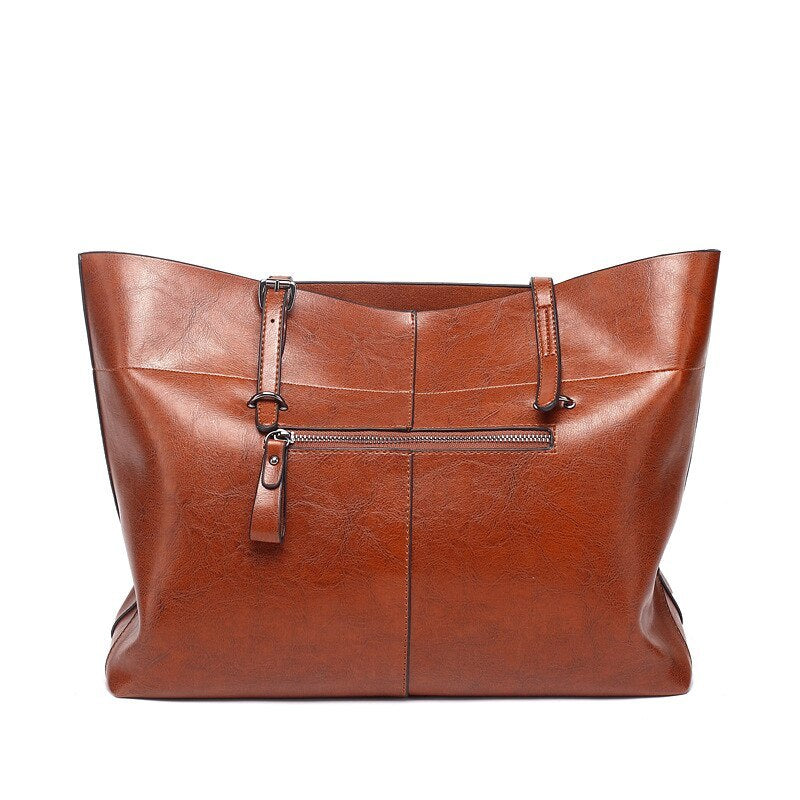 Leather Clutch Bag – Casual Wax Cowhide