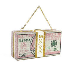 Dollar Print Clutch Messenger Bag for Stylish Fashion Statements