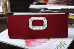 Banquet Buckle Square Diamond Clutch Hand Bag