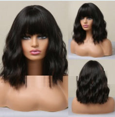 Lifelike Chemical Fiber Gradual Golden Short Hair BOB Wig Lc0561 Color