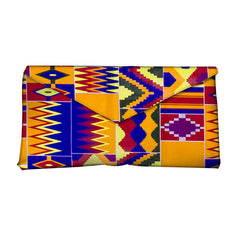 African-Inspired Vibrant Print Clutch Bag for Women