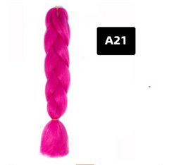 Gradient Silk Wig: Big Braid African Chemical Fiber High Temp A21