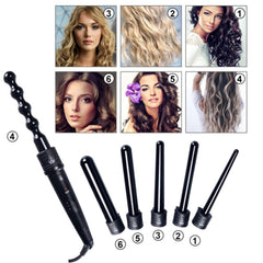 6 - in - 1 Fast Heating Ceramic Hair Curler: Multifunctional Styling US