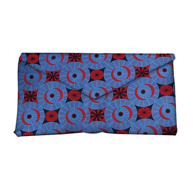 African-Inspired Vibrant Print Clutch Bag for Women