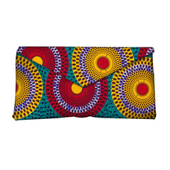 African-Inspired Vibrant Print Clutch Bag for Women