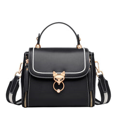Chic Split Leather Clutch & Crossbody Handbag