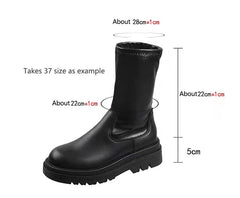 Thick Sole Knee High Boots For Women