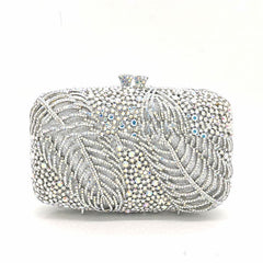 Diamond Cutout Leaf Evening Cheongsam Party Clutch