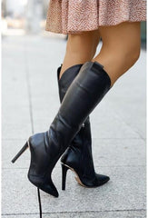 Suede Side Zipper Mid-calf Fashion Women's Boots