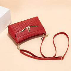 Lingge Embossed Clutch Crossbody Shoulder Bag for Everyday Use