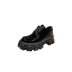 A Woman With A Platform And A Single Shoe Patent leather single inside