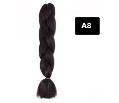 Gradient Silk Wig: Big Braid African Chemical Fiber High Temp A8