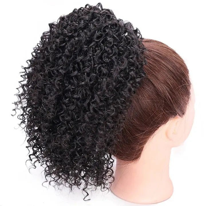 African Drawstring Stretch Small Curly Wig for Women Style2