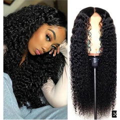 African Wig with Wavy High - Temperature Silk Black