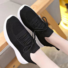 Airy knit Breathable White Mesh Athletic Sneakers Shoes Summer Mesh Black201