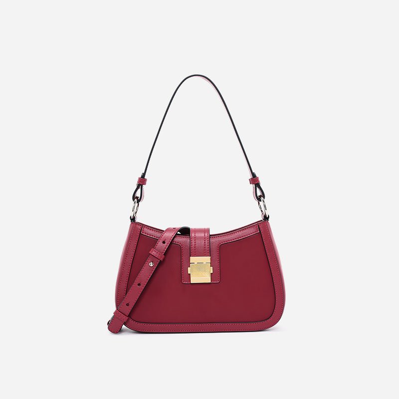 All - Match One - Shoulder Clutch Bag for Versatile Styling Red wine