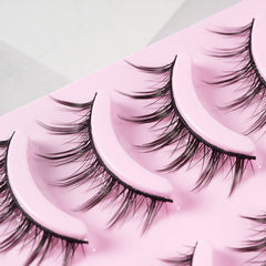 Anime Cosplay Manga - Inspired Lashes: 5 Pairs Wispy False Eyelashes 5pairs of007