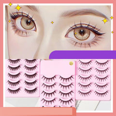 Anime Cosplay Manga - Inspired Lashes: 5 Pairs Wispy False Eyelashes 5pairs of007