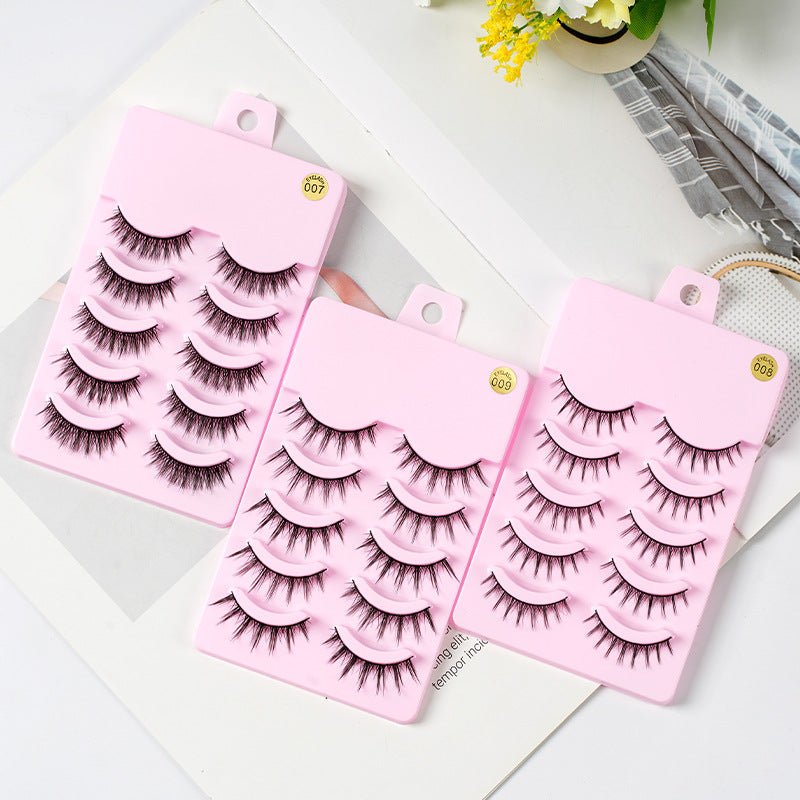 Anime Cosplay Manga - Inspired Lashes: 5 Pairs Wispy False Eyelashes 5pairs of007