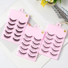 Anime Cosplay Manga - Inspired Lashes: 5 Pairs Wispy False Eyelashes 5pairs of007