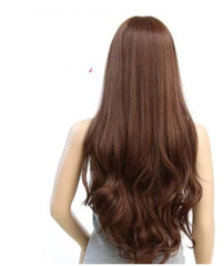 Authentic Cosplay Real Wig for True Character Transformation Oblique Light brown