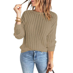 Autumn And Winter Knitted Sweater Khaki