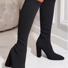 Autumn And Winter Large Size Women's Shoes Black