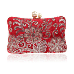 Retro Sequin Banquet Clutch Bag