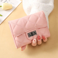 Women's Classic Style Rhombus Wallet Short Clutch