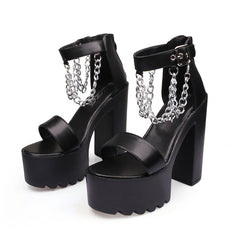 Chunky Heel Waterproof Platform Pole Dance High Heels